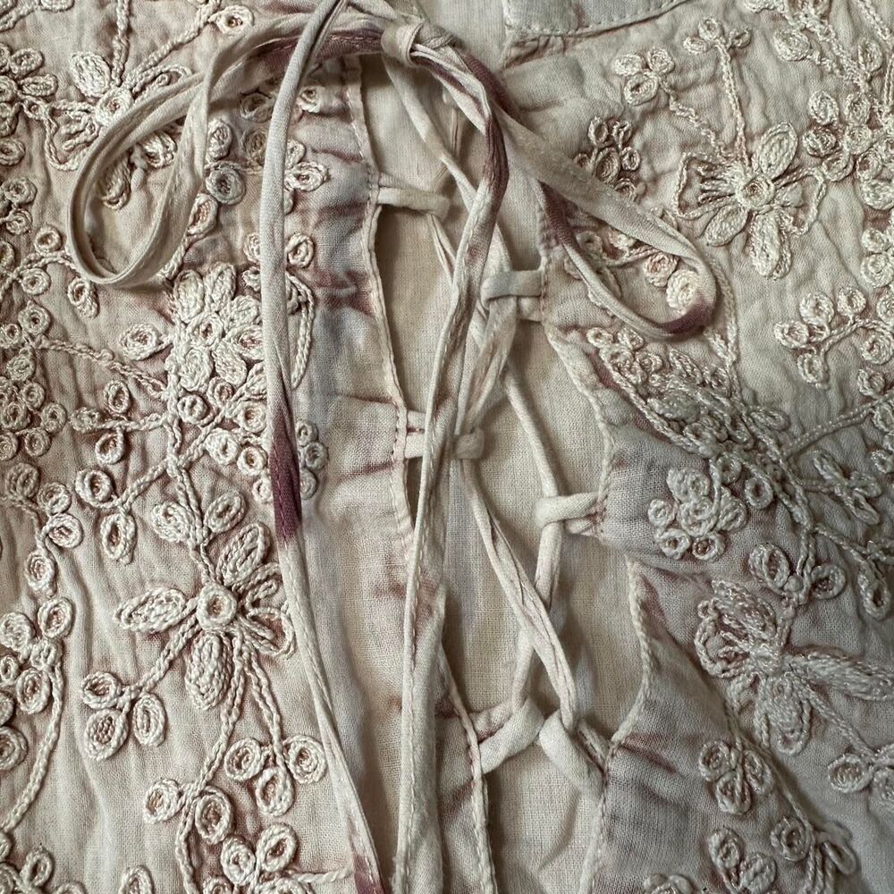 Vintage-Inspired RAGA Embroidered Boho Blouse – Size Small - Picture 4 of 7